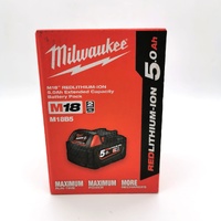 Milwaukee M18 18V RedLithium-Ion 5.0Ah Extended Capacity Battery Pack M18B5