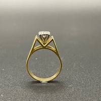 Unisex 18ct Yellow Gold Natural Diamond Ring