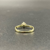 Ladies 14ct Yellow Gold Natural Diamond Ring