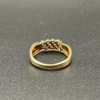 Ladies 10ct Yellow Gold Natural Diamond Ring