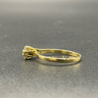 Ladies 18ct Yellow Gold Cubic Zirconia Ring