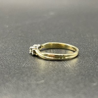 Ladies 9ct Yellow Gold Natural Diamond Ring