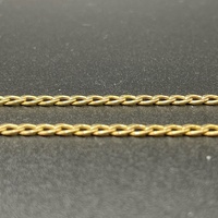 Unisex 10ct Yellow Gold Curb Link Necklace