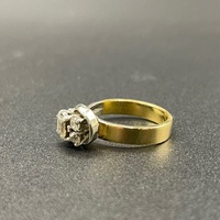 Ladies 18ct Yellow Gold Natural Diamond Ring