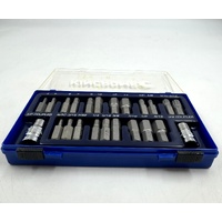 Kincrome 23pc Hex Spline 1/2 Inch Drive Bit Set Socket Tool Kit