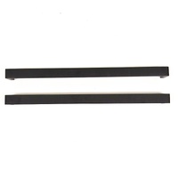 Aquaperla Ivano Black Single Towel Rail 600mm Stainless Steel Pair