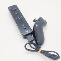 Nintendo Wii Remote Black Motion Plus RVL-036 with Nunchuk Controller