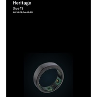 Oura Ring Heritage Size 13 Smart Ring Health Tracker Missing Charger