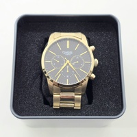 Chisel 5829210 Mens Gold Black Dial Quartz Chronograph 100m Watch