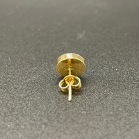 Unisex 18ct Yellow Gold Round Single Stud Earring