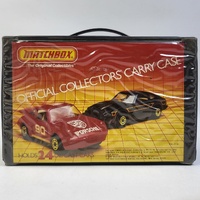 Assorted Vintage 1970s and 1980s Hot Wheels Cars with Matchbox Case