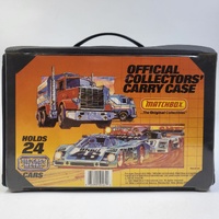 Vintage Matchbox Model Cars Lot with Official Collector Carry Case