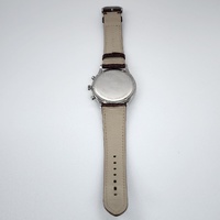 Fossil FS4738 Mens Chronograph Watch Brown Leather Quartz White Dial