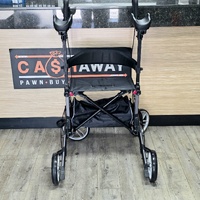 EquipMed Upright Rollator Walker with Forearm Rest Support HELRLTEQU5GA