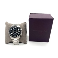 Michael Hill 9770 Mens Stainless Steel Chronograph Watch Black Dial