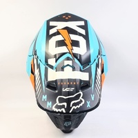 Fox V2 Vicious Army MX Helmet Aqua Orange XL 61-62cm Fiberglass Shell