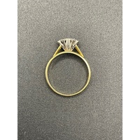 Ladies 18ct Yellow Gold Diamond Ring