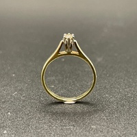 Ladies 9ct Yellow Gold Diamond Ring