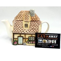 Cottage Style Sweet Home Novelty Teapot Ceramic Decorative Collectible