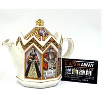 Sadler King Henry VIII and His Six Wives Vintage Ceramic Teapot England