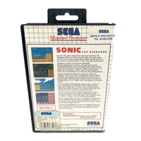 Sonic The Hedgehog Sega Master System Game Classic Retro Video Game with Manuals