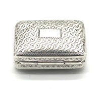 Antique Sterling Silver Vinaigrette Gold Inlay c1814 John Shaw Birmingham