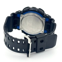 Casio G-Shock GA-100-1A2 Blue Analog Digital Mens Watch Black Resin