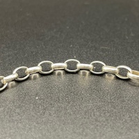 Ladies 925 Sterling Silver Belcher Link Bracelet