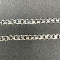 Unisex 925 Sterling Silver Curb Link Necklace