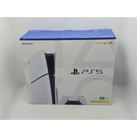 Sony PlayStation 5 Slim Disc Edition 1TB Console White with Controller Cables