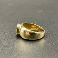 Ladies 14ct Yellow Gold Blue Gemstone Ring