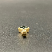 Ladies 9ct Yellow Gold Green Gemstone Pendant