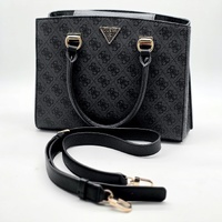 Guess Noelle Girlfriend Logo Bag BG787906 Black with Handles and Shoulder Strap