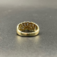 Ladies 9ct Yellow Gold Filigree Ring
