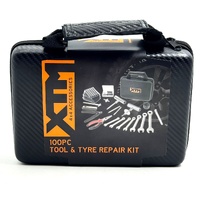 XTM 686780 100pc Tool Kit and Tyre Repair Set Car Emergency Kit