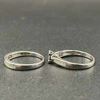 Ladies 18ct White Gold Diamond Bridal Ring Set