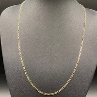 Unisex 9ct Yellow Gold Figaro Link Necklace