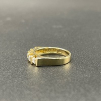 Ladies 14ct Yellow Gold Cubic Zirconia Ring
