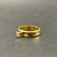 Ladies 18ct Yellow Gold Natural Diamond Ring