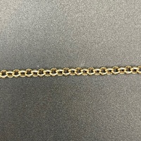 Ladies 9ct Yellow Gold Belcher Link Bracelet