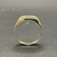 Mens 9ct Yellow Gold Signet Ring