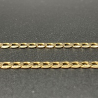 Unisex 9ct Yellow Gold Curb Link Necklace