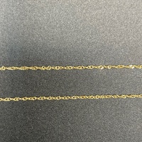 Ladies 9ct Yellow Gold Singapore Twist Link Necklace