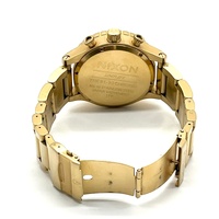 Nixon Simplify The 51-30 Chrono All Gold Black Stainless Steel Mens Watch