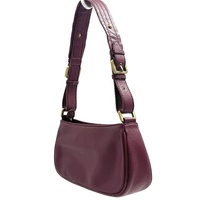 Oroton ORO512 Ladies Burgundy Leather Clutch Shoulder Bag Studded
