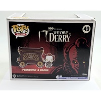 Funko Pop! Town IT Welcome to Derry Pennywise & Wagon Vinyl Figure #49