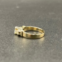 Ladies 14ct Yellow Gold Natural Diamond Ring