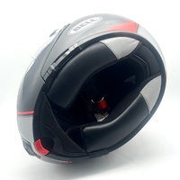 Bell SRT Modular Helmet Hartluck Jamo Black Red Flip Up Size M