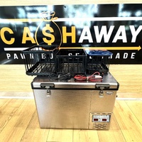 National Luna NLR 50SL Legacy 50L Stainless Dual Fridge Freezer