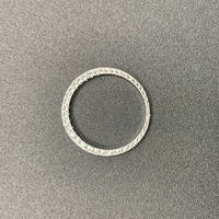 Ladies 18ct White Gold Natural Diamond Enhancer Ring